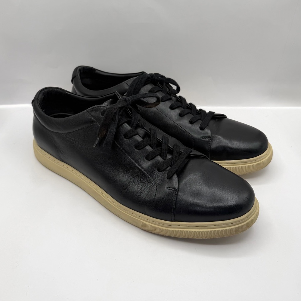 Allen Edmonds Mens Canal Court Sneaker Size 13 D Black Leather Casual Shoe Low